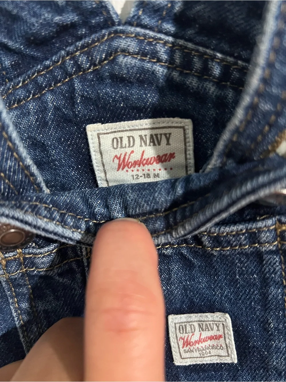 Old Navy Dark Blue Denim Overalls for Kids